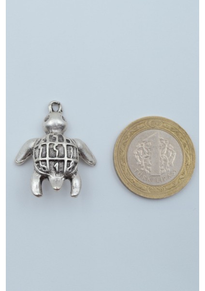 Kaplumbağ Gümüş Kaplama Deri İp Kolye fırsatları
