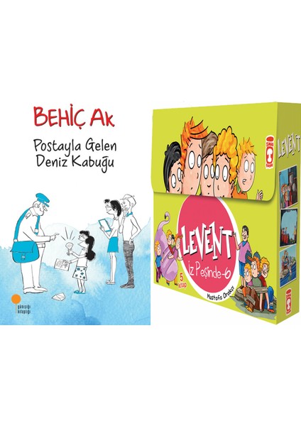 Postayla Gelen Deniz Kabuğu (Behiç Ak) ve Levent Iz Peşinde 6 Set - (5 Kitap)
