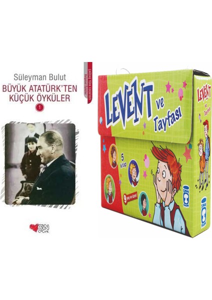 Büyük Atatürk'ten Küçük Öyküler 1 (Süleyman Bulut) ve Levent ve Tayfası 1 Set - (5 Kitap)
