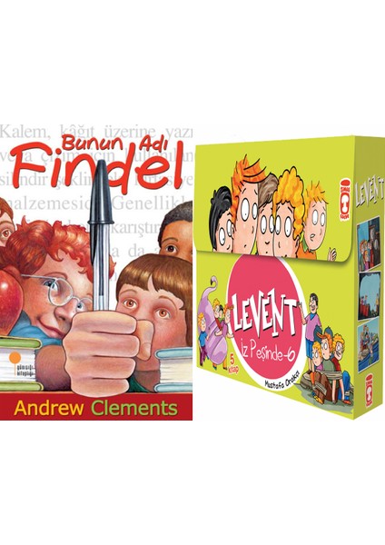 Bunun Adı Findel (Andrew Clements) ve Levent Iz Peşinde 6 Set - (5 Kitap)