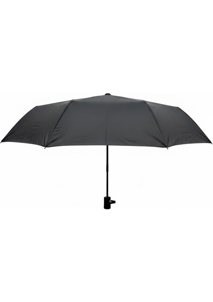 Otomatik Açılır Kapanır Siyah 8 Telli Katlanabilir Şemsiye