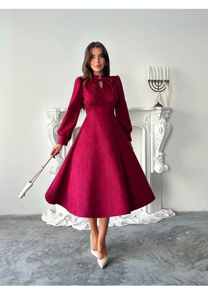 Aster Süet Elbise DRC-0101