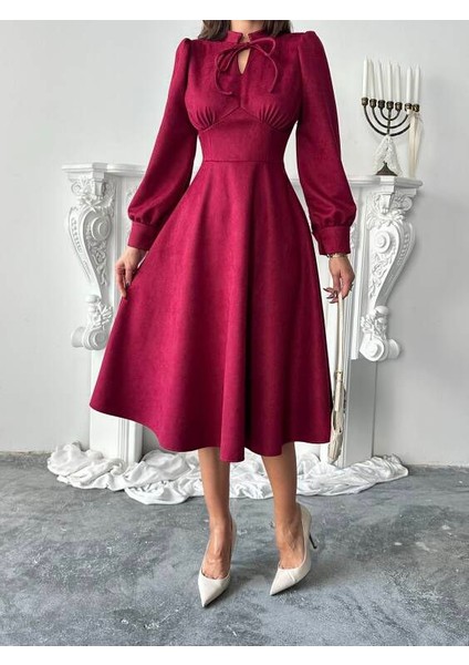 Aster Süet Elbise DRC-0101 modelleri