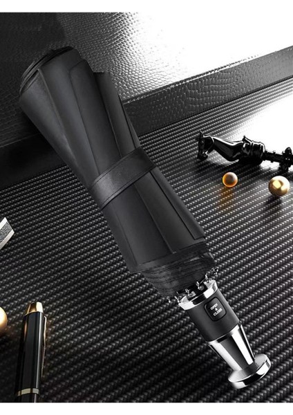 10 Tel Otomatik Gümüş Renk Şemsiye, Şık ve Hafif Tasarım, Çok Renkli