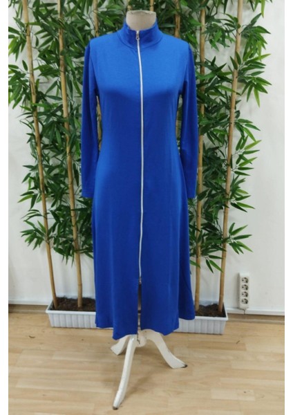 Önden Fermuarlı Ithal Krep Elbise - Saks fırsatları