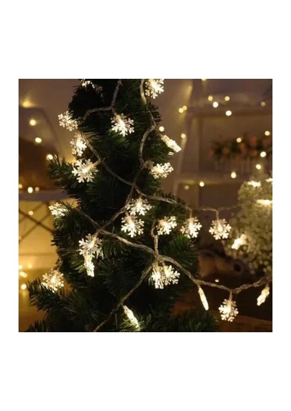 28 LED Kar Tanesi Aydınlatma – 5 Metre, Gün Işığı, 8 Modlu Yılbaşı Dekor Lambası indirimleri
