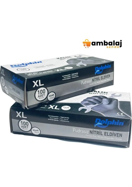 Pudrasız Nitril Eldiven Xl BEDEN-100 Adet