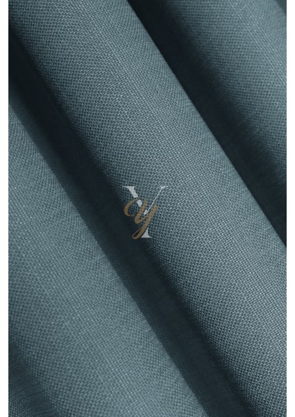 Keten Fon Perde V-4031 Buz Mavisi modelleri