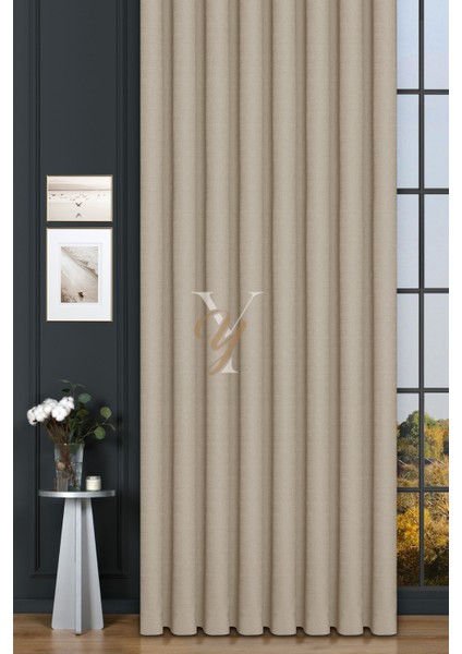 Keten Fon Perde V-4004 Krem fiyatları