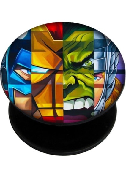 Popsocket Dijital Baskılı Telefon Tutacağı Telefon Parmak Tutucu Popsoket PS1768