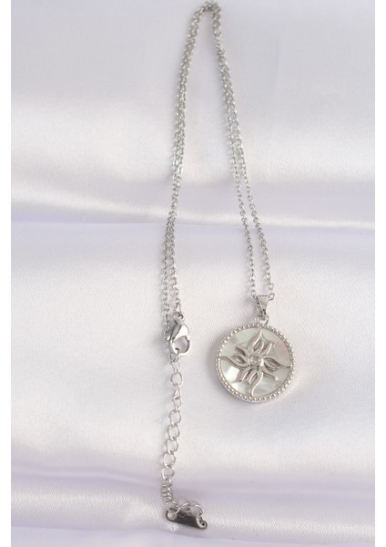 316L Çelik Zincir Gümüş Renk Oval Tasarımlı Güneş Kolye fiyatları