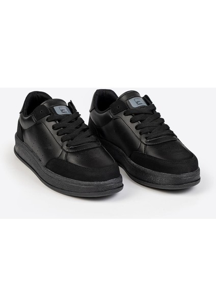 1011 Siyah Cilt Kaymaz Taban Günlük Spor Ayakkabı fiyatları