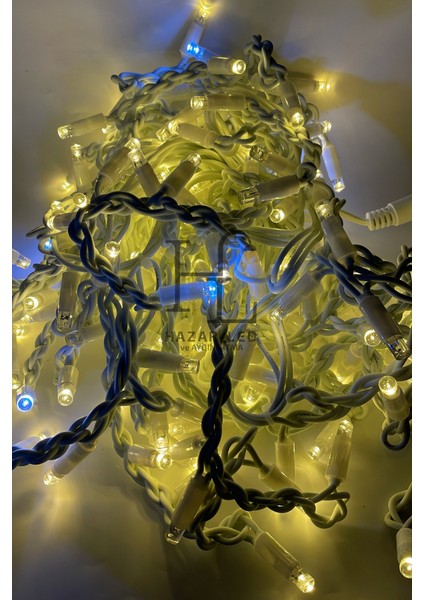 3 Metre Saçak LED Gün Işığı Beyaz Flaşlı 160 Ledli 27 Saçaklı Eklenebilir IP65 Dış Mekan Beyaz Kablolu Dekoratif LED Işık Yılbaşı Süsü fiyatları