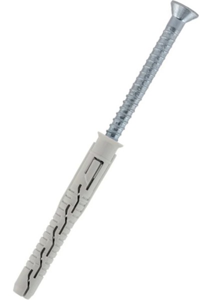 Kps-Fast Uzun Şaftlı Vidalı Dübel S 10X120 50'li Paket Profesyonel Yüksek Tutunma Gücü