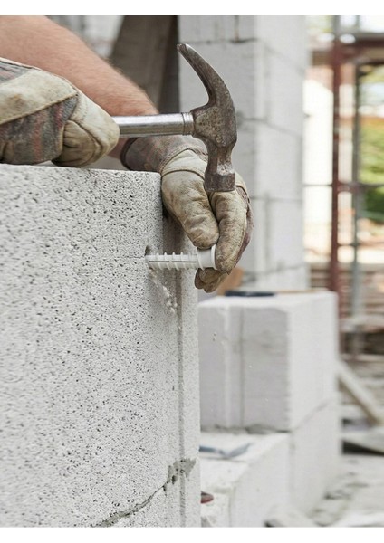 Gbm Gazbeton Dübeli M6 25'li Paket | Spiral Dişli Yüksek Tutuşlu Plastik Gazbeton Dübeli fiyatları