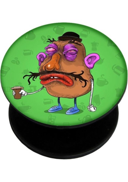 Popsocket Dijital Baskılı Telefon Tutacağı Telefon Parmak Tutucu Popsoket PS1672