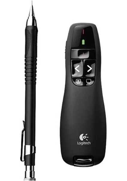 R400 Presenter, USB Alıcı Üzerinden Kablosuz 2,4 Ghz Bağlantı, 15 M Menzil, Kırmızı Lazer fiyatları