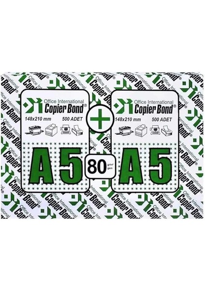 Copier Bond A5 Fotokopi Kağıdı 1000 Yaprak indirimleri