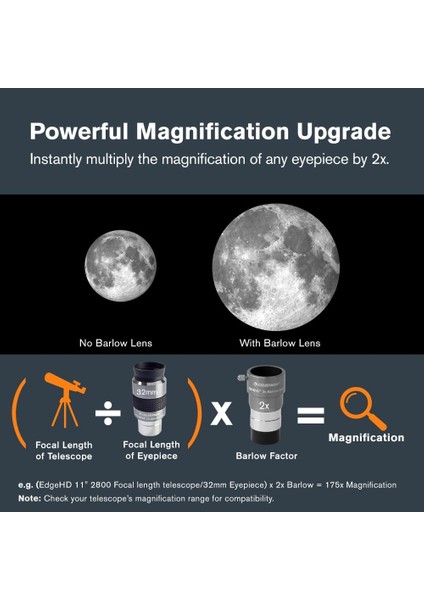 Barlow Lens 2x cl 93326 modelleri