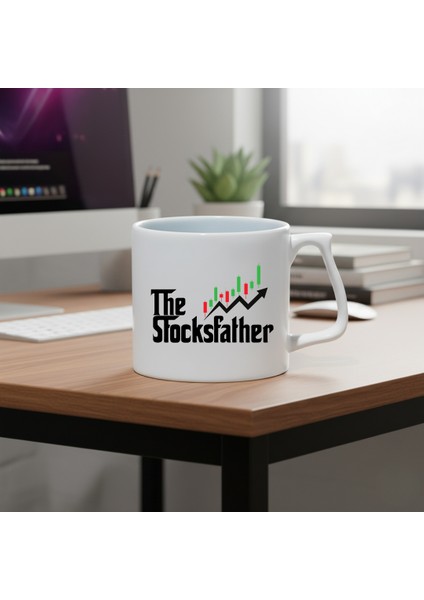 The Stockfatcher Baskılı Porselen Kupa-D Kulplu Kupa-Motto-Hediye-Trading-Bitcoin-Trader fiyatları