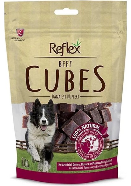 Biftekli Küp Dilimli Köpek Ödül Mamasi 80 G
