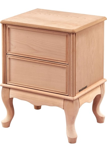 Fulvus King Geniş Komodin Cilasız Ham