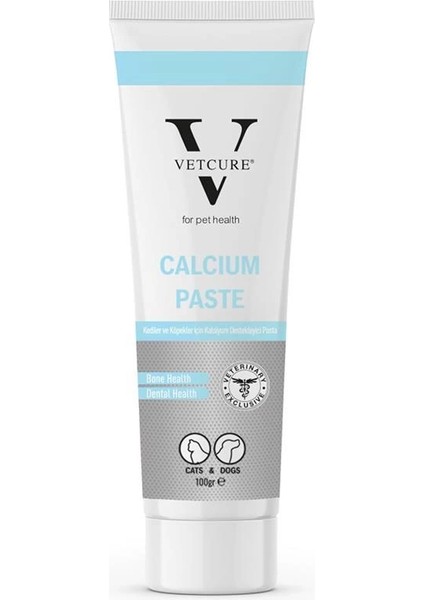 Calcium Kedi ve Köpek Kemik ve Diş Sağlığı Fosfor ve D3 Desteği Paste 100 gr