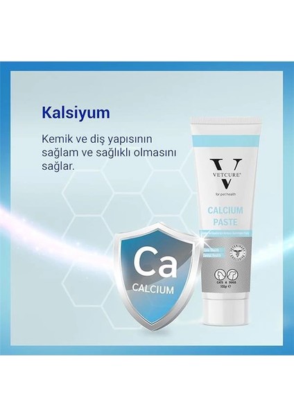 Calcium Kedi ve Köpek Kemik ve Diş Sağlığı Fosfor ve D3 Desteği Paste 100 gr fiyatları