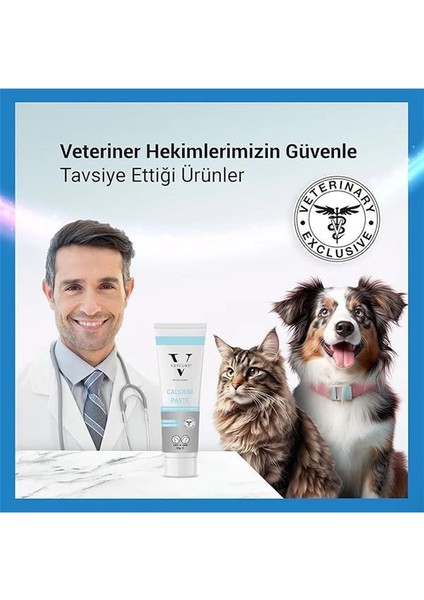Calcium Kedi ve Köpek Kemik ve Diş Sağlığı Fosfor ve D3 Desteği Paste 100 gr