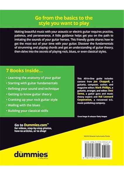 Guitar All-In-One For Dummies: Book + Online Video And Audio Instruction fiyatları