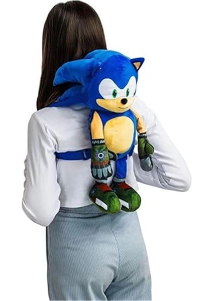 Sonıc The Hedgehog 45 cm Pelüş Figür Sırt Çantası