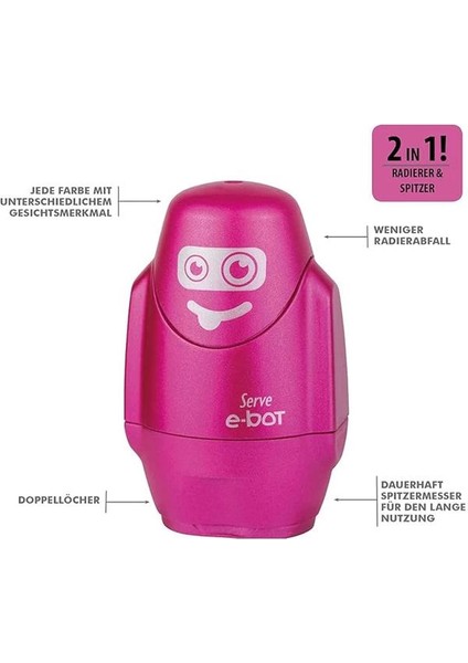 E-Bot Silgili Kalemtiras Metalik Pembe Tekli fiyatları