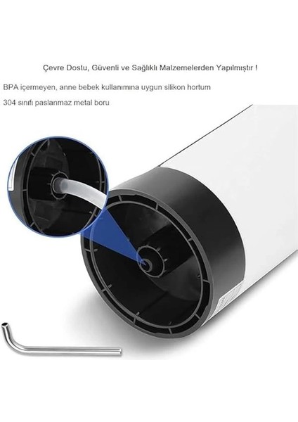 Şarjlı Damacana Su Pompası – USB ile Şarj Edilebilir, Otomatik Tek Motorlu Su Pompası, Taşınabilir