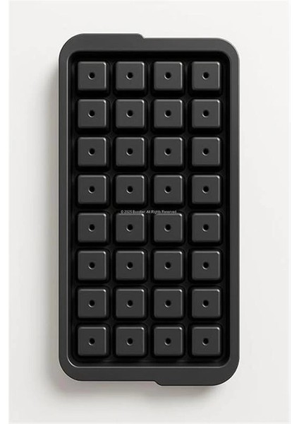 Plastik Buz Kalıbı 32 Bölmeli Kare Küp Şeklinde Buzluk Kalıbı Su Doldurma Kapaklı Sızdırmaz