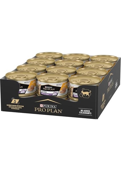 Purina Yavru Kediler Için Tavuklu Yaş Kedi Maması Konserve 85GR x 24 Adet
