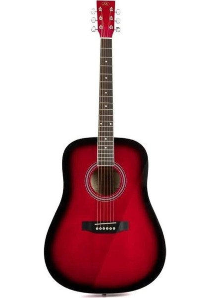 SD104RDS Akustik Gitar (Kırmızı)