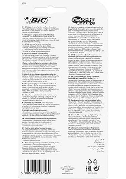 Gelocity Quick Dry 4'lü Blister Jel Kalem Karışık Renkler indirimleri