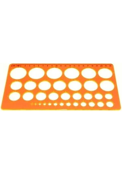 Daire Şablon Cetvel 1-36 modelleri