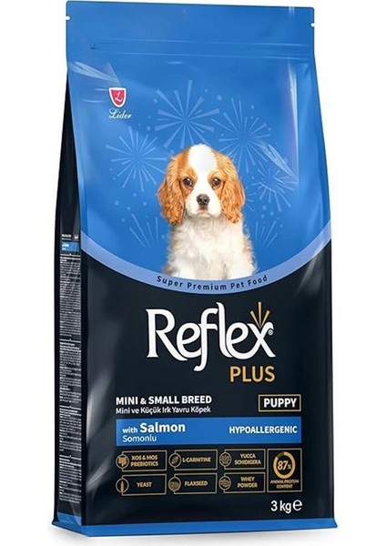 Plus Somonlu Mini ve Küçük Irk Yavru Köpek Maması 3 kg