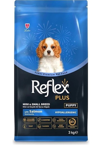 Plus Somonlu Mini ve Küçük Irk Yavru Köpek Maması 3 kg modelleri