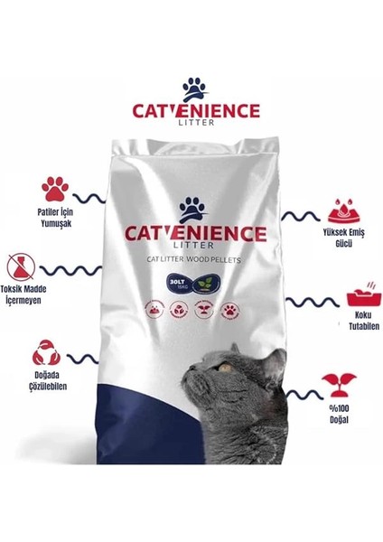 Çam Pelet 15KG (30L) Yavru/yetişkin Kediler ve Küçük Hayvanlar IÇIN%100 Biyobozunur Kedi modelleri