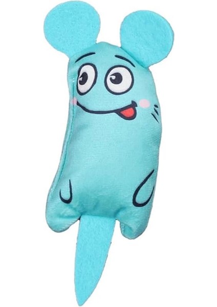 Peluş Kedi Oyuncağı Kedi Otlu Catnipli Turkuaz Yeşili 1 Adet
