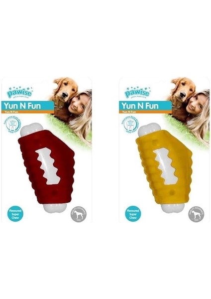 Pawise Yum N Fun Tavuk Aromalı Çiğneme Köpek Oyuncağı 11 cm