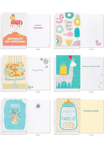 Zarflı Deluxe Tüm Etkinlik Kartları - Doğum Günü, Teşekkürler, Tebrikler ve Daha indirimleri