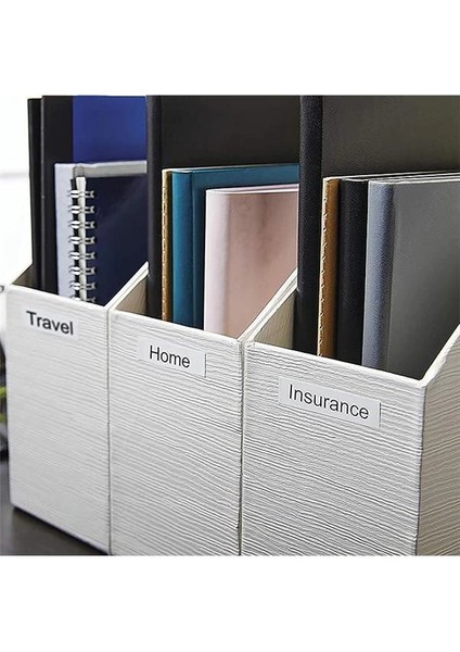 D1 Yedek Şerit, 12 mm x 7 Mt, Beyaz/siyah (45013)