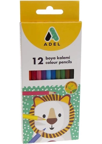 Karton Kutu Boya Kalemi, 12 Renk, Tam Boy, Parlak ve Canlı Renkler, Kolay Açılır, Kırılmaya indirimleri