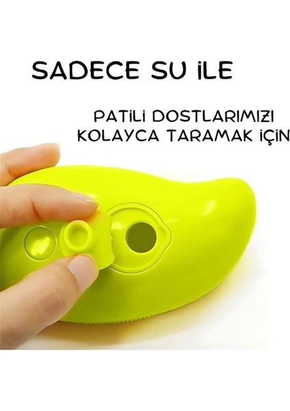 Dice&do Buharlı Kedi ve Köpek Tarağı, Yumuşak Silikon Başlıklı, Kedi Köpek Yıkama Fırçası