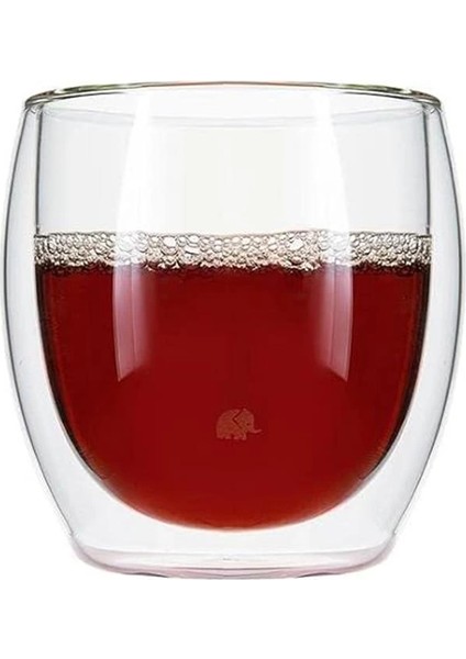 Jumbo Glory Double Wall Çift Cidarlı 2'li Oval Bardak - 250 ml modelleri