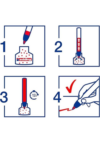 21 Ecoline Permanent Markör, 4'lü Set, Karışık Renkler, Yuvarlak Uç, Yeniden Doldurulabilir fiyatları