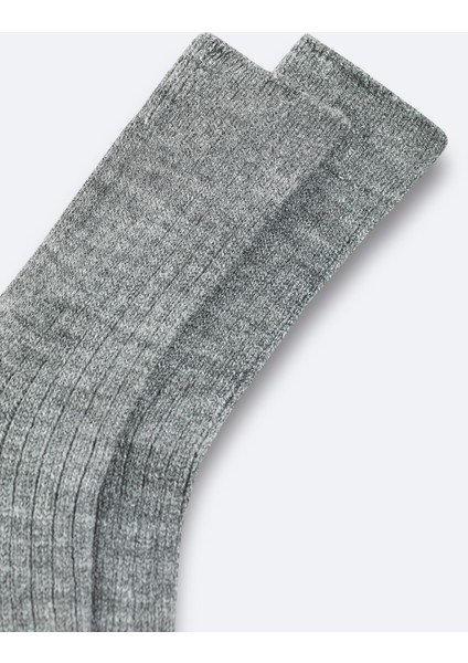 Erkek Antrasit Fitilli Soket Çorap A52Y8504 modelleri